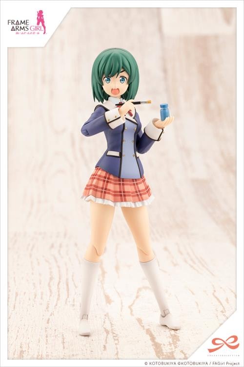 Frame Arms Girl Sousai Shojo Teien Wakaba Girls' High School Winter Clothes Bukiko Kotobuki (Modeler's Edition) 1/10 Scale Model Kit