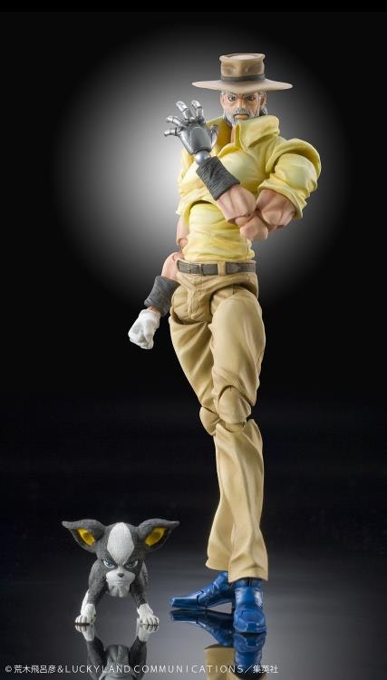 JoJo's Bizarre Adventure: Stardust Crusaders Super Action Statue Joseph Joestar and Iggy (Rerelease)