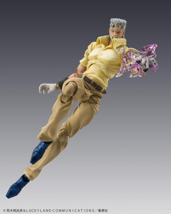 JoJo's Bizarre Adventure: Stardust Crusaders Super Action Statue Joseph Joestar and Iggy (Rerelease)