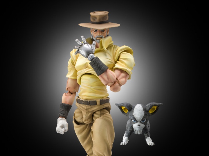 JoJo's Bizarre Adventure: Stardust Crusaders Super Action Statue Joseph Joestar and Iggy (Rerelease)