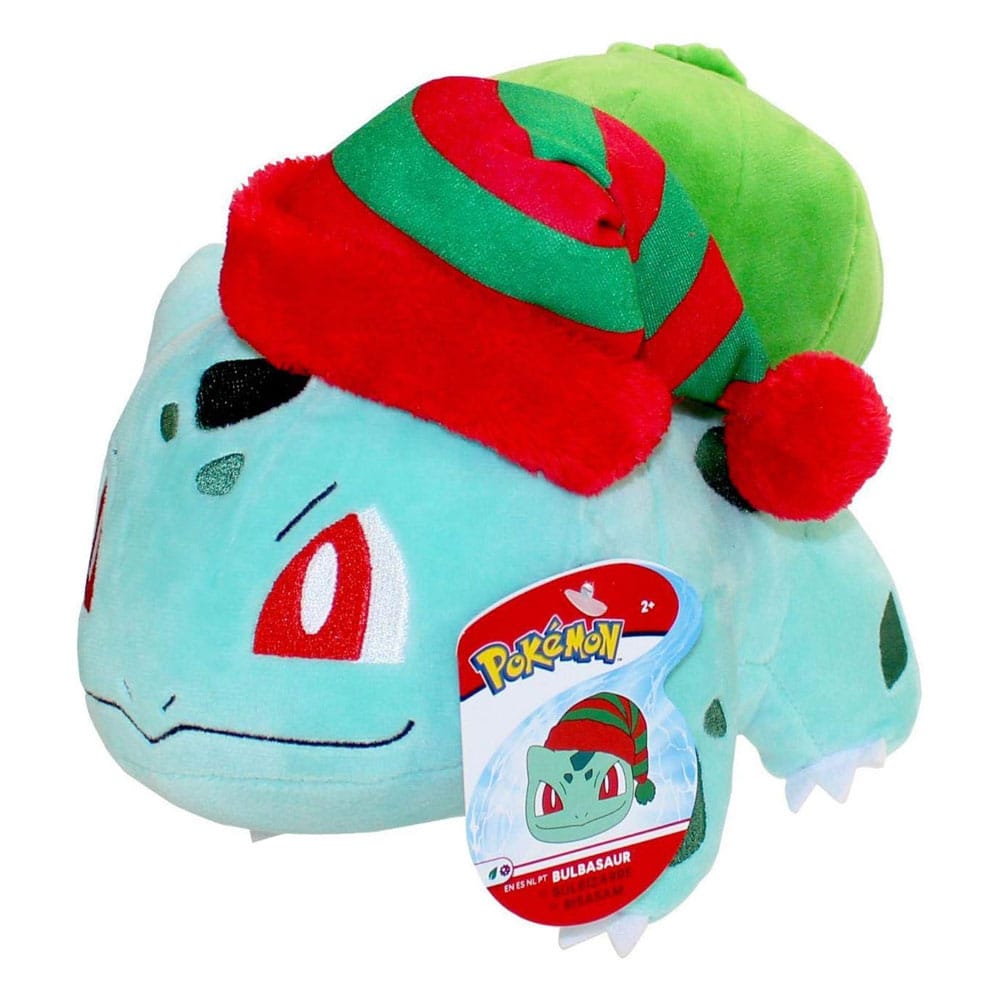 Pokémon Plush Figure Winter Bulbasaur with Christmas Hat