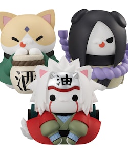 Naruto Shippuden Mega Cat Project Trading Figures Nyanto! The Big Nyaruto Series The Sannin Set (With Gift)