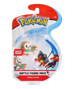 Pokémon Battle Figure Set Figure 2-Pack Rowlet & Litten