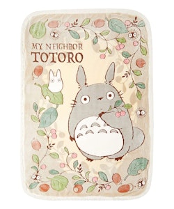 Studio Ghibli Fleece Blanket My Neighbor Totoro Rosehips and Hazelnuts 100 x 140 cm