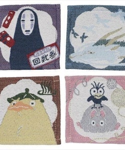 Studio Ghibli Spirited Away Coaster 4-Pack Characters 10 x 10 cm