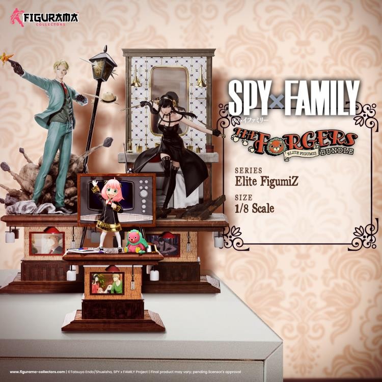 Spy x Family Elite FigumiZ The Forger Family 1/8 Scale Limited Edition Statue Set