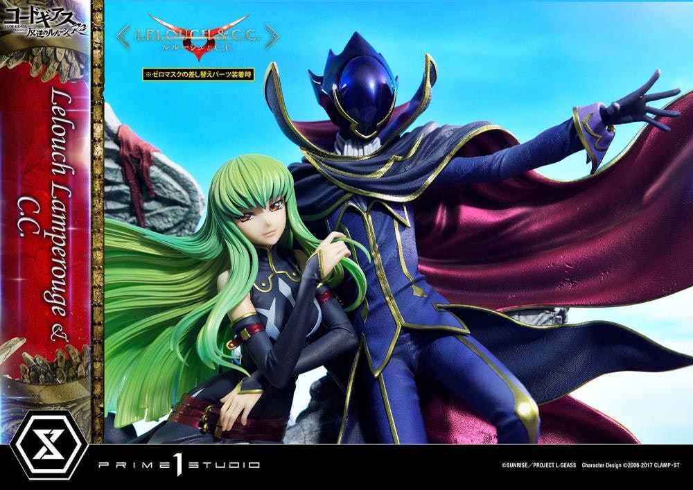 Code Geass: Lelouch of the Rebellion R2 Concept Masterline Lelouch Lamperouge & C.C. 1/6 Scale Statue (With Bonus)