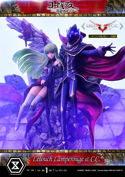 Code Geass: Lelouch of the Rebellion R2 Concept Masterline Lelouch Lamperouge & C.C. 1/6 Scale Statue (With Bonus)