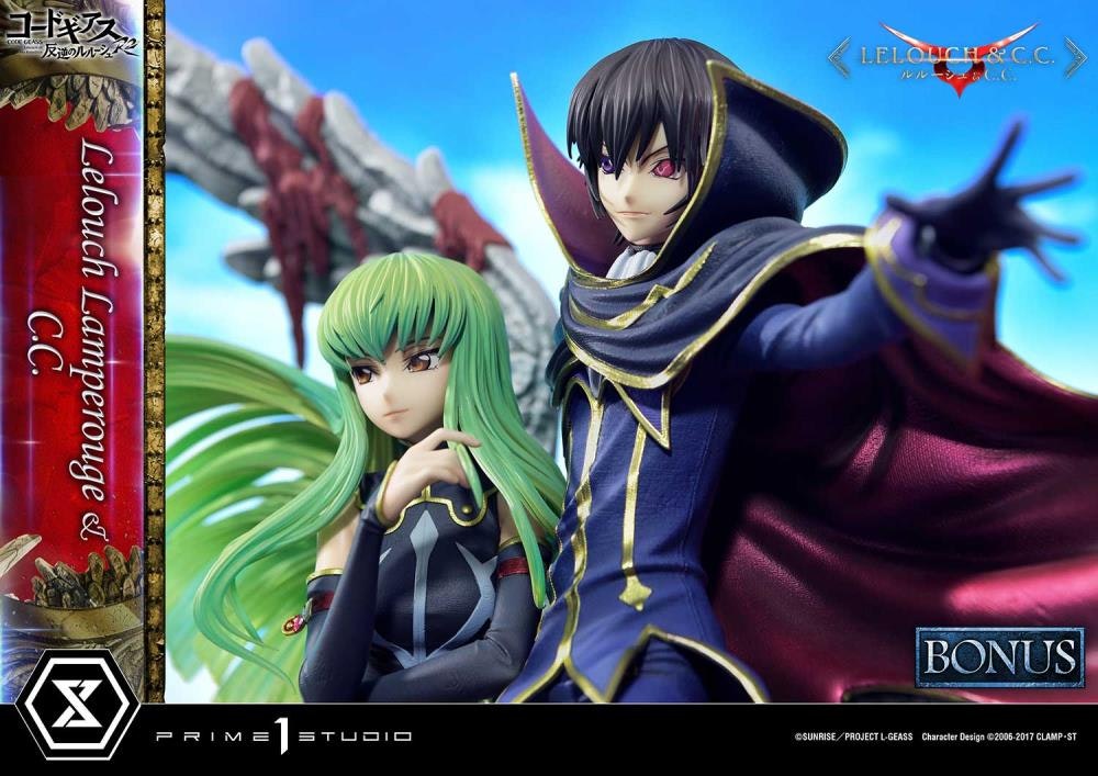 Code Geass: Lelouch of the Rebellion R2 Concept Masterline Lelouch Lamperouge & C.C. 1/6 Scale Statue (With Bonus)