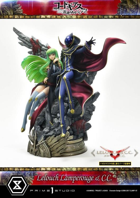 Code Geass: Lelouch of the Rebellion R2 Concept Masterline Lelouch Lamperouge & C.C. 1/6 Scale Statue (With Bonus)