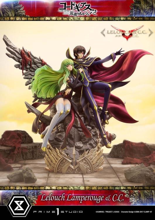 Code Geass: Lelouch of the Rebellion R2 Concept Masterline Lelouch Lamperouge & C.C. 1/6 Scale Statue (With Bonus)