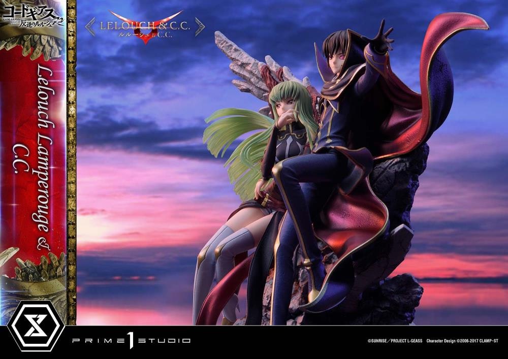 Code Geass: Lelouch of the Rebellion R2 Concept Masterline Lelouch Lamperouge & C.C. 1/6 Scale Statue (With Bonus)