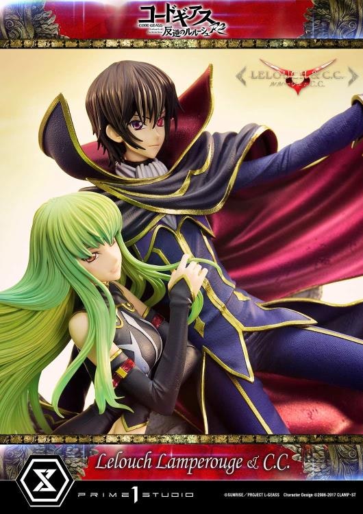 Code Geass: Lelouch of the Rebellion R2 Concept Masterline Lelouch Lamperouge & C.C. 1/6 Scale Statue (With Bonus)