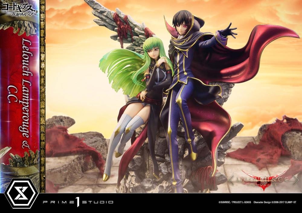 Code Geass: Lelouch of the Rebellion R2 Concept Masterline Lelouch Lamperouge & C.C. 1/6 Scale Statue (With Bonus)