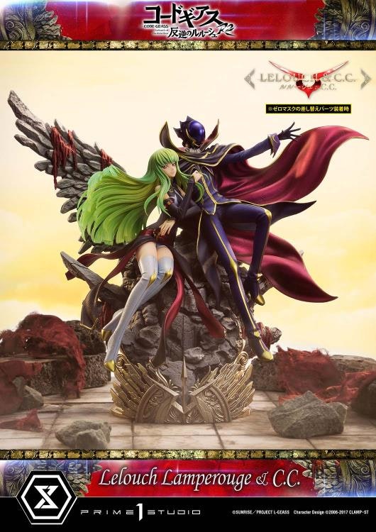 Code Geass: Lelouch of the Rebellion R2 Concept Masterline Lelouch Lamperouge & C.C. 1/6 Scale Statue (With Bonus)