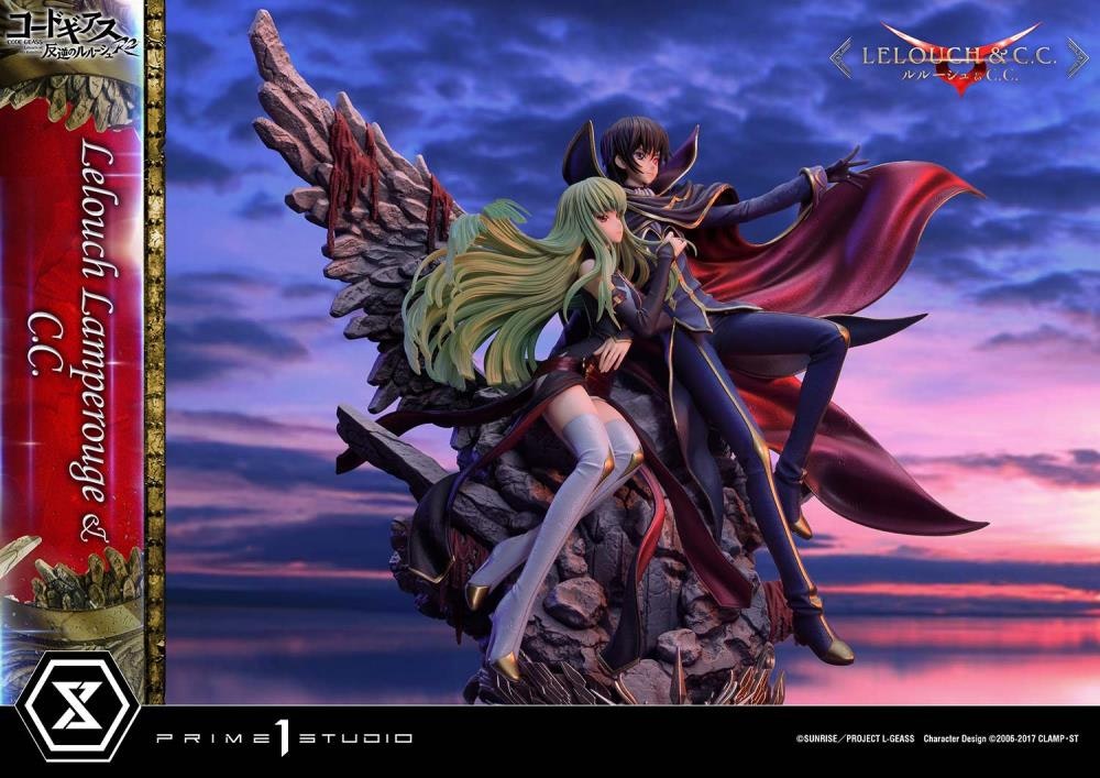 Code Geass: Lelouch of the Rebellion R2 Concept Masterline Lelouch Lamperouge & C.C. 1/6 Scale Statue (With Bonus)