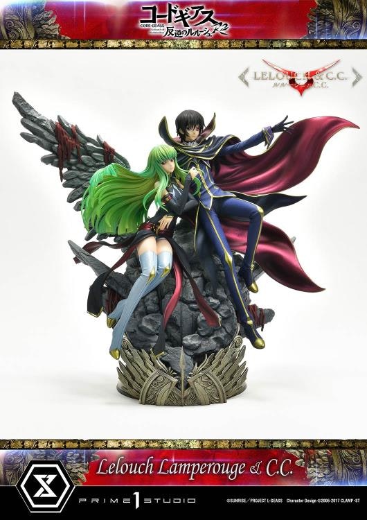 Code Geass: Lelouch of the Rebellion R2 Concept Masterline Lelouch Lamperouge & C.C. 1/6 Scale Statue (With Bonus)