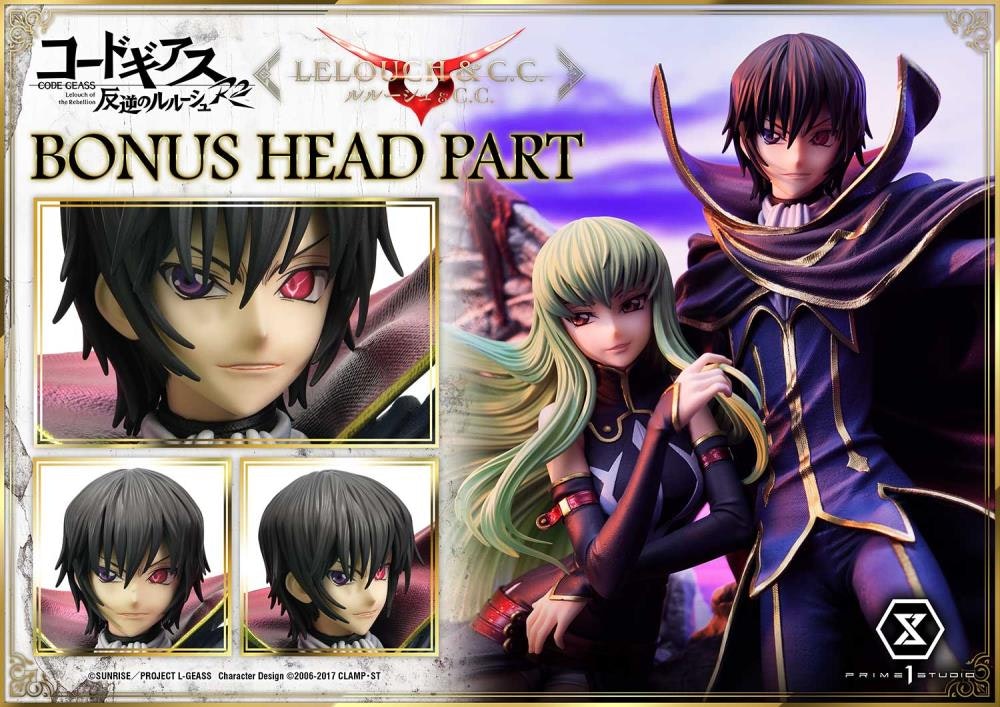 Code Geass: Lelouch of the Rebellion R2 Concept Masterline Lelouch Lamperouge & C.C. 1/6 Scale Statue (With Bonus)