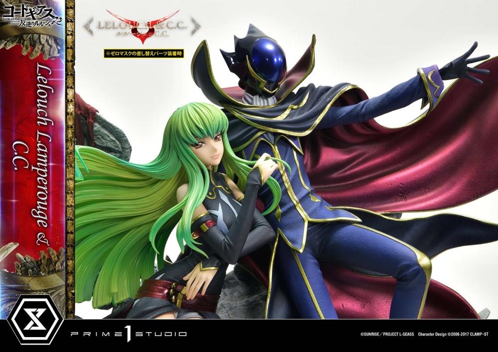 Code Geass: Lelouch of the Rebellion R2 Concept Masterline Lelouch Lamperouge & C.C. 1/6 Scale Statue (With Bonus)