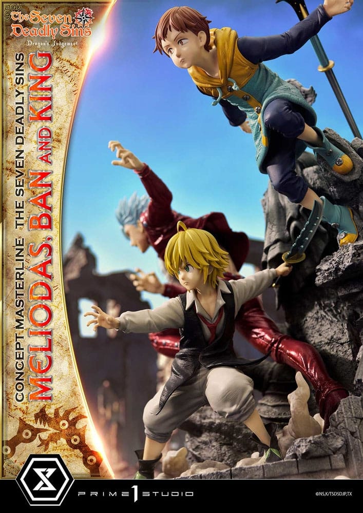 The Seven Deadly Sins Concept Masterline Meliodas, Ban, and King 1/6 Scale Statue
