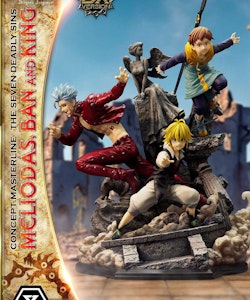 The Seven Deadly Sins Concept Masterline Meliodas, Ban, and King (Deluxe Ver.) 1/6 Scale Statue