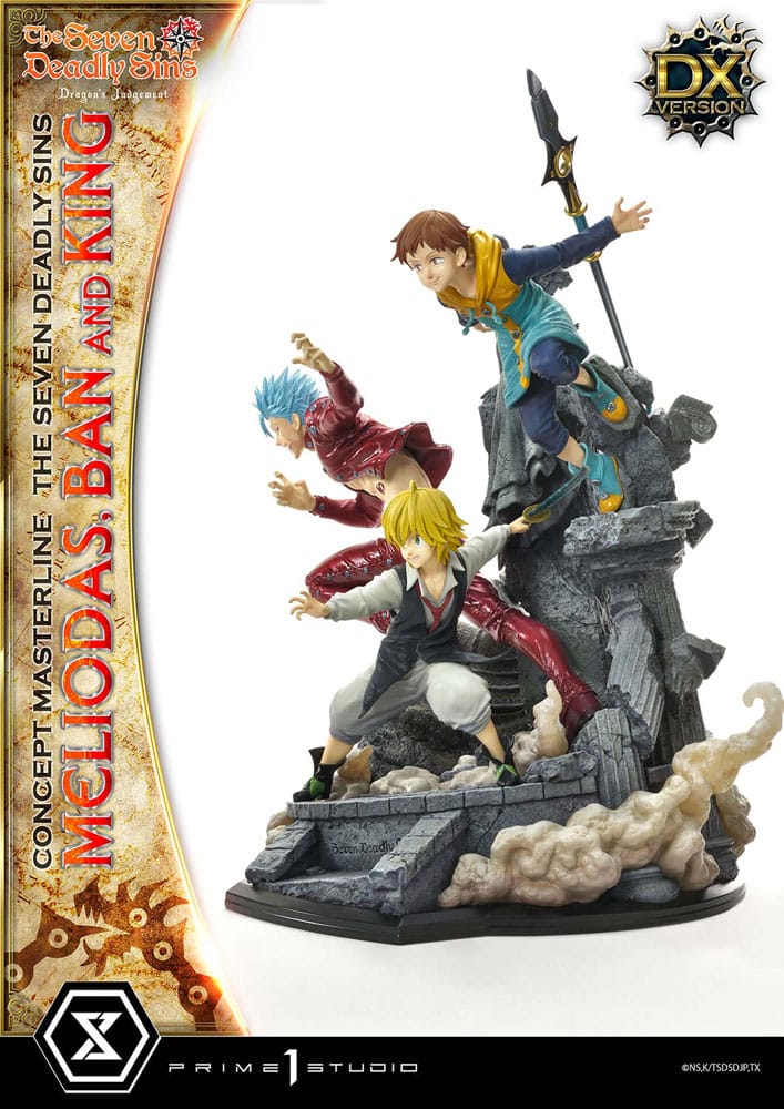 The Seven Deadly Sins Concept Masterline Meliodas, Ban, and King (Deluxe Ver.) 1/6 Scale Statue