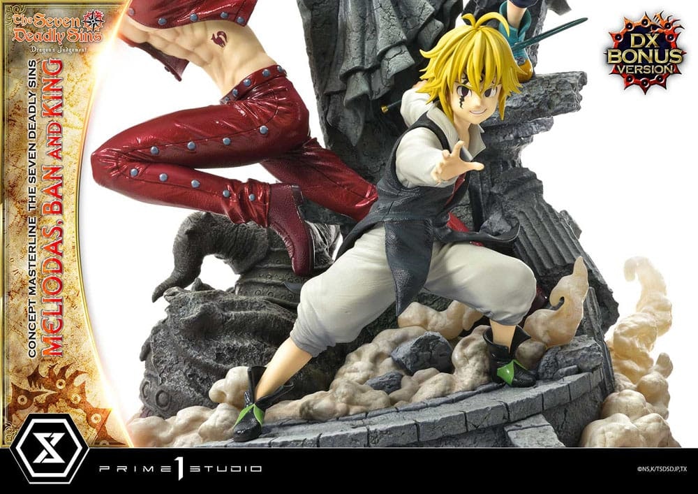 The Seven Deadly Sins Concept Masterline Meliodas, Ban, and King (Deluxe Ver.) 1/6 Scale Limited Edition Statue (With Bonus)