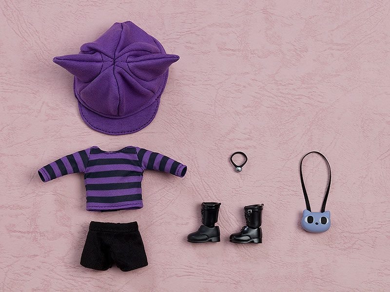 Nendoroid Doll Figures Outfit Set: Cat - Themed Outfit (Purple)