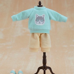 Nendoroid Doll Figures Outfit Set: Sweatshirt and Sweatpants (Light Blue)