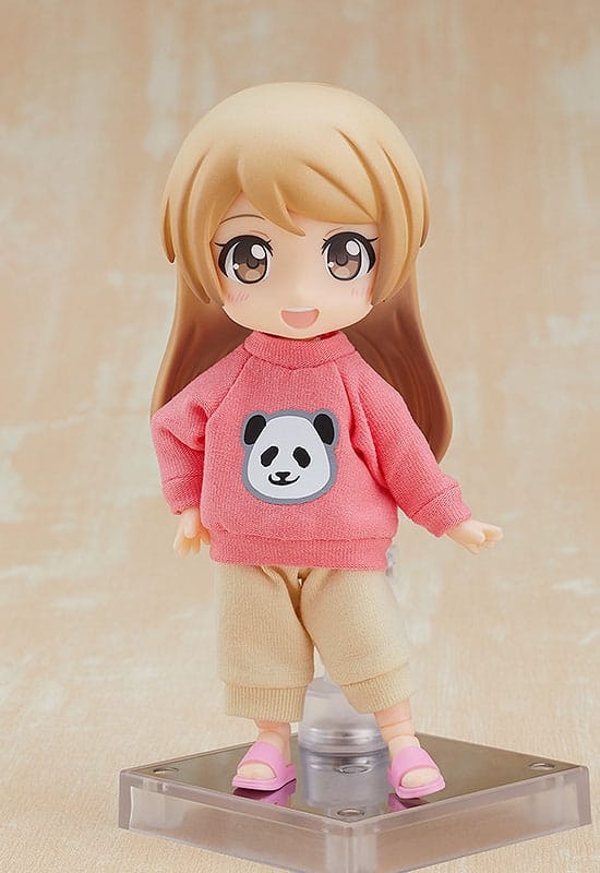 Nendoroid Doll Figures Outfit Set: Sweatshirt and Sweatpants (Pink)