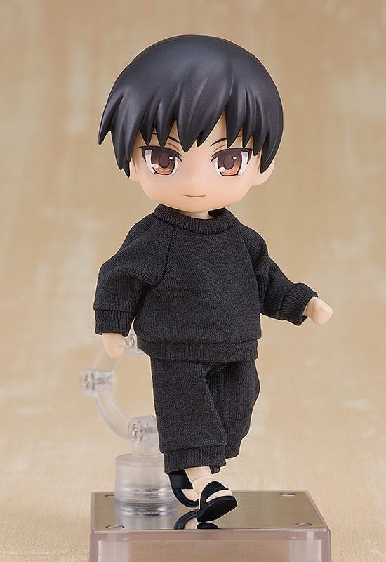 Nendoroid Doll Figures Outfit Set: Sweatshirt and Sweatpants (Black)