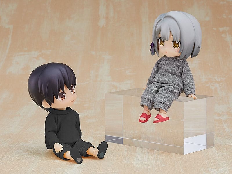 Nendoroid Doll Figures Outfit Set: Sweatshirt and Sweatpants (Gray)