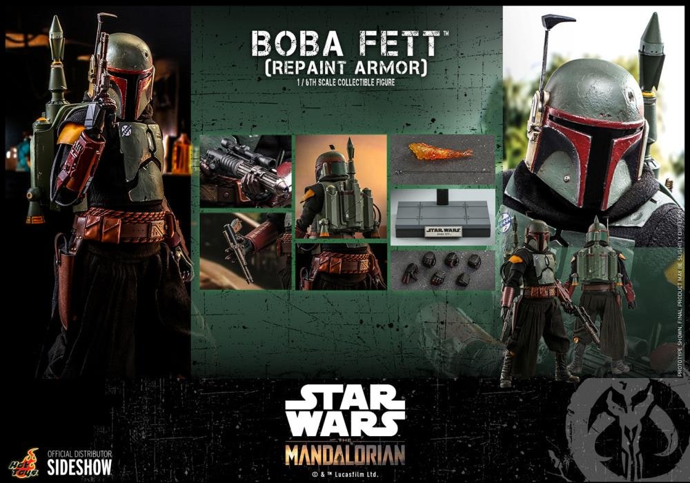 Star Wars The Mandalorian TMS055 Boba Fett (Repaint Armor) 1/6th Scale Collectible Figure