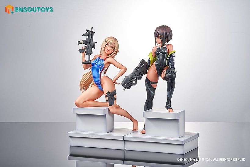 Arms Note Swim Team Buchou-chan & Kouhai-chan Set of 2 Figures