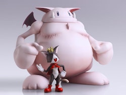 Final Fantasy VII Bring Arts Cait Sith with Fat Moogle Two-Pack