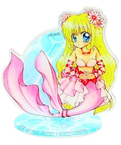 Mermaid Melody: Pichi Pichi Pitch Acrylic Stand Figure Luchia Nanami with Flowers