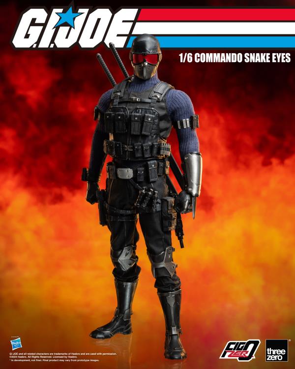 G.I. Joe FigZero Commando Snake Eyes 1/6 Scale Figure