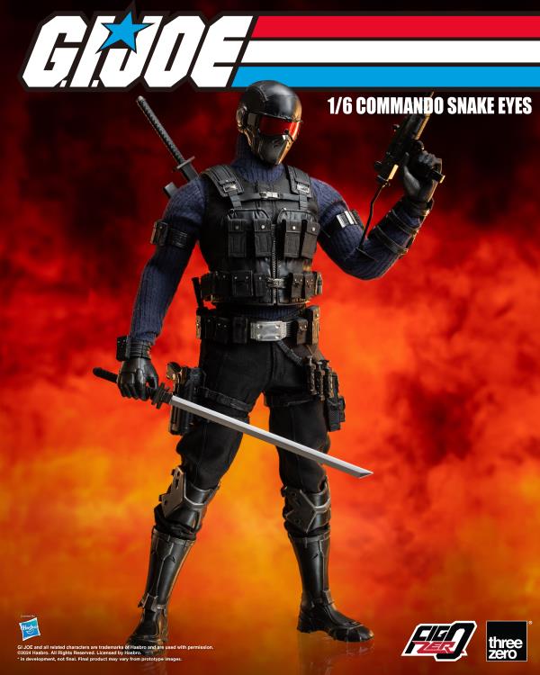 G.I. Joe FigZero Commando Snake Eyes 1/6 Scale Figure