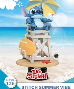 Disney  Lilo & Stitch D-Stage DS-126 Stitch Summer Vibe Statue