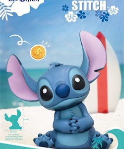 Disney Lilo & Stitch Large Vinyl Stitch Piggy Bank