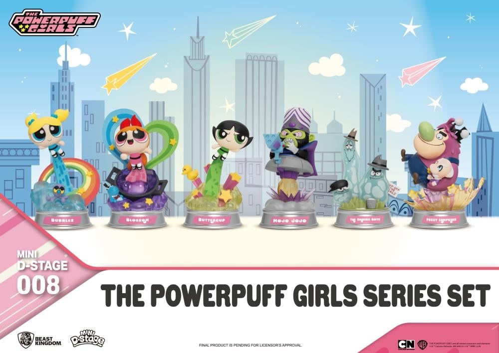 Powerpuff Girls Mini D-Stage MDS-008 Powerpuff Girls Series Set of 6 Figures