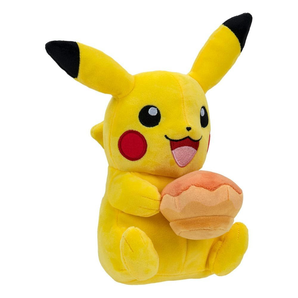 Pokémon Plush Figure Pikachu with Pecha Poké Puff (Orange) Accy