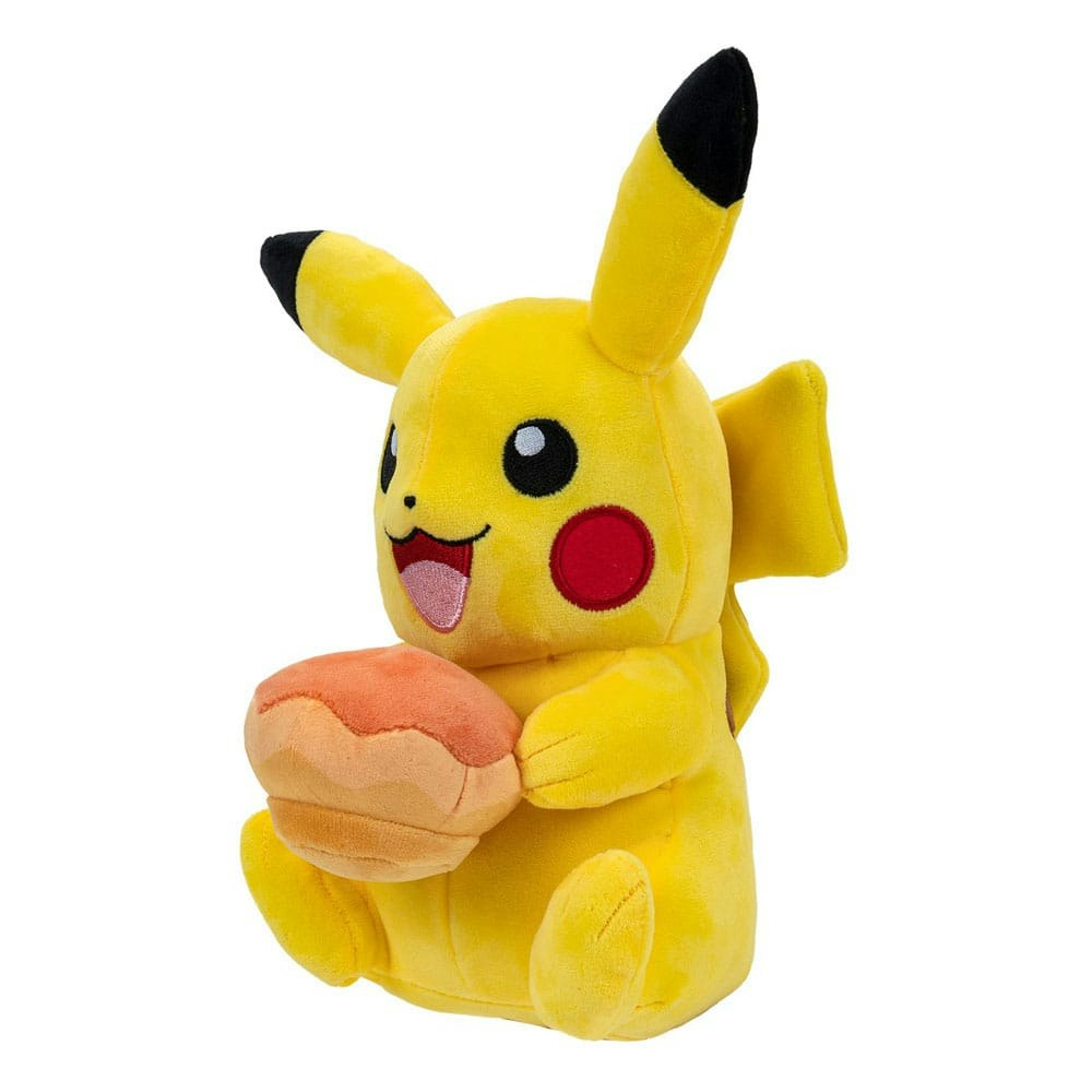 Pokémon Plush Figure Pikachu with Pecha Poké Puff (Orange) Accy