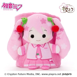 Vocaloid Hatsune Miku Roll-Up Plush Figure Sakura Miku