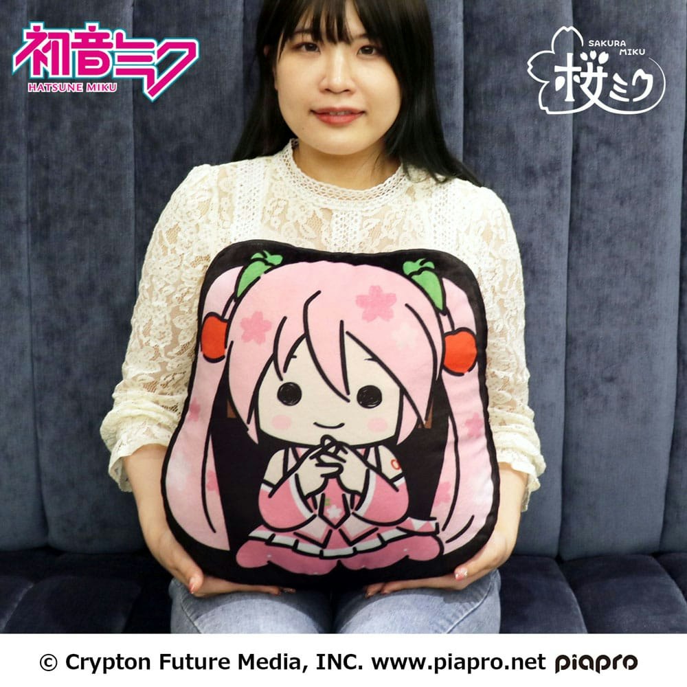 Vocaloid Hatsune Miku 2D Plush Figure Sakura Miku