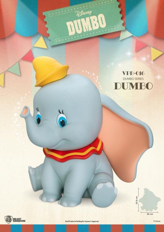 Disney Dumbo VPB-016 Dumbo Vinyl Piggy Bank