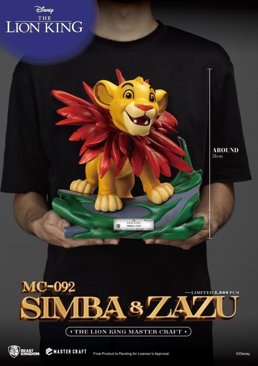 Disney The Lion King Master Craft MC-092 Little Simba & Zazu Limited Edition Statue Set