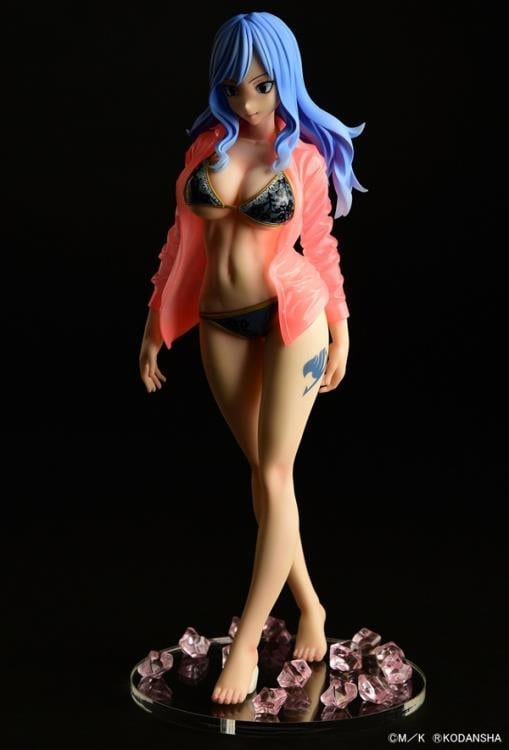Fairy Tail Juvia Lockser (Black Bikini See-through Wet Shirt Gravure Style Ver.)