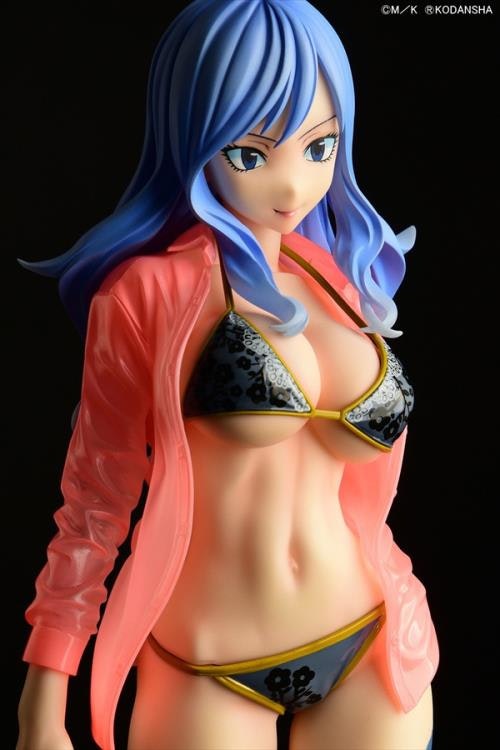 Fairy Tail Juvia Lockser (Black Bikini See-through Wet Shirt Gravure Style Ver.)