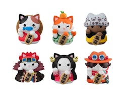 One Piece Mega Cat Project Nyan Piece Nyaan! Beckoning Cat (Lucky Cat Pirates) Set of 6 Figures